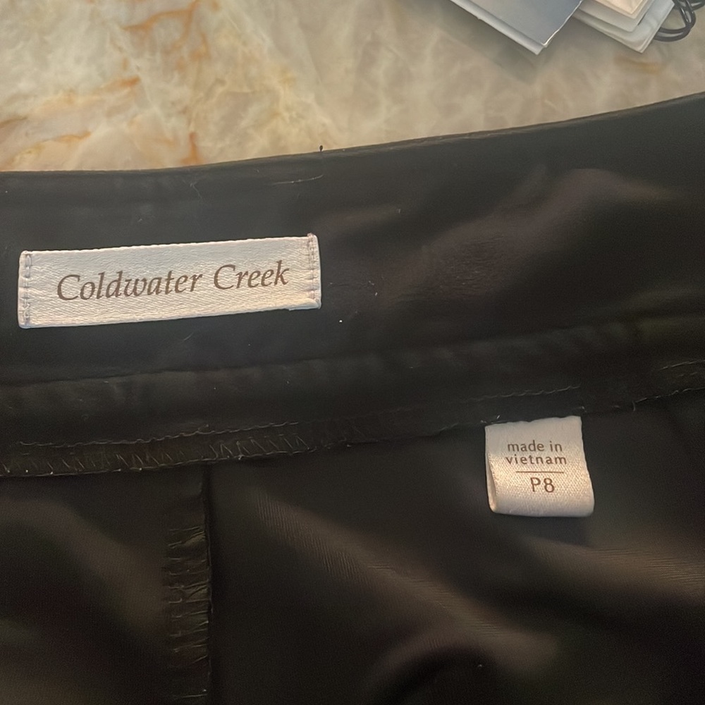 Coldwater Creek black pants 8petite - Picture 8 of 10